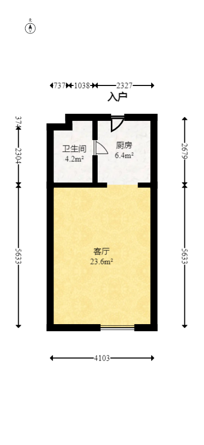 长沙紫金苑  1室1厅1卫   35.80万室内图1