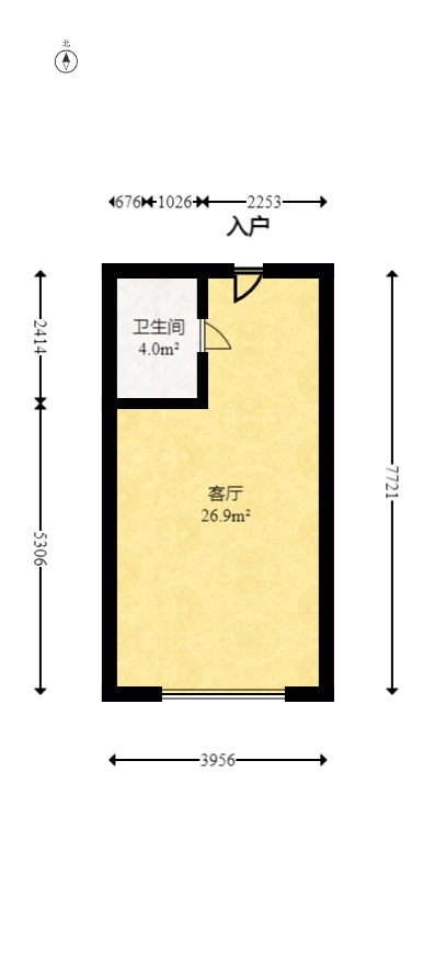 长沙紫金苑  1室0厅0卫   38.00万室内图1