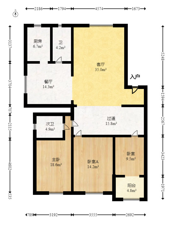 欣安小区  3室2厅1卫   67.80万