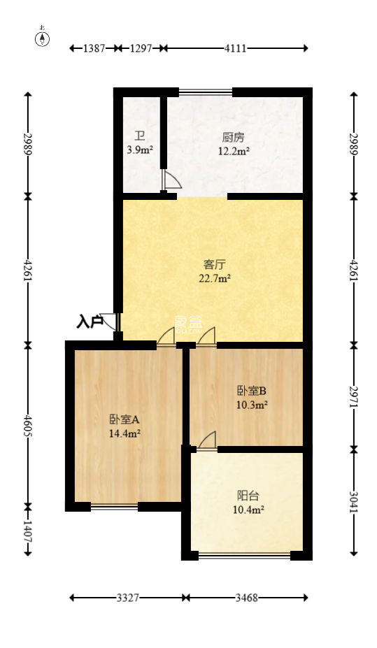 胜利社区（园林局宿舍）  3室1厅1卫   36.00万