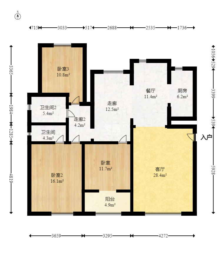 佳兆业滨江四季  3室2厅2卫   186.00万