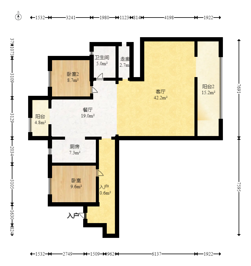 佳兆业滨江四季 4室2厅2卫 178.0万 佳兆业滨江四季 4室2厅2卫 178.0万户型图