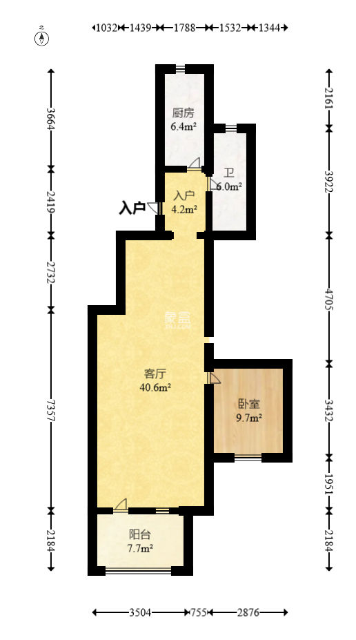 奥克斯缔壹城  3室2厅1卫   258.00万