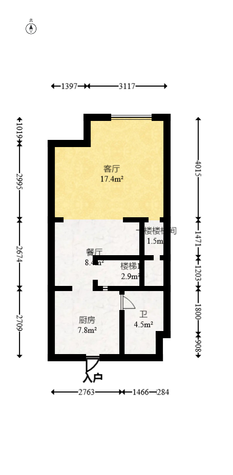 中国铁建梅溪青秀三期  2室2厅1卫   51.00万室内图1