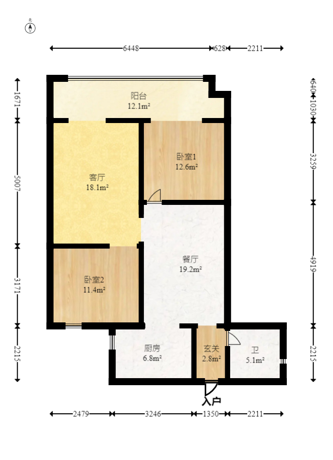 越秀湘江星汇城二期 4室2厅2卫 102.0万 越秀湘江星汇城二期 4室2厅2卫 102.0万户型图