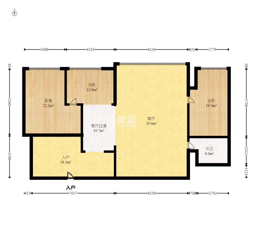 新达商务大厦  4室2厅2卫   195.00万