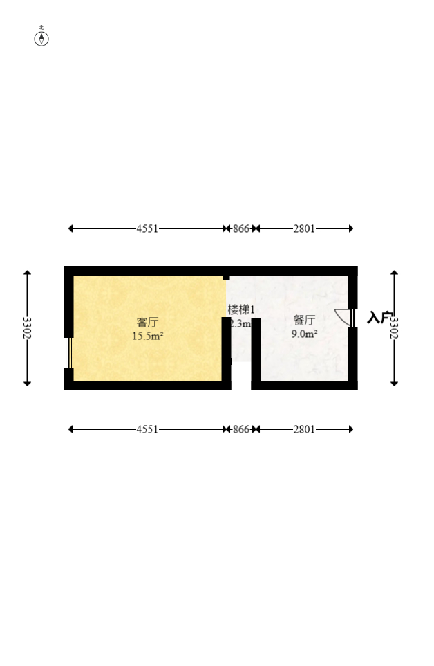 越秀湘江星汇城一期 2室1厅1卫 25.0万 越秀湘江星汇城一期 2室1厅1卫 25.0万户型图