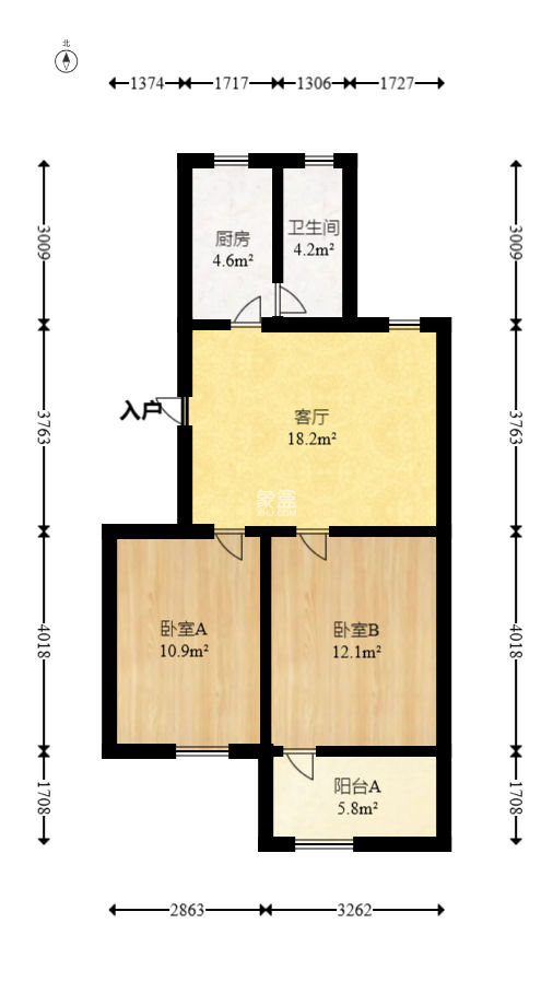 杏花园小区  2室1厅1卫    35.0万