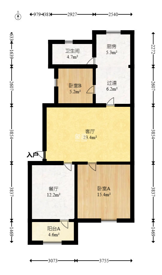 天心区政府机关宿舍（燕子岭正街17栋）  3室2厅1卫   72.00万