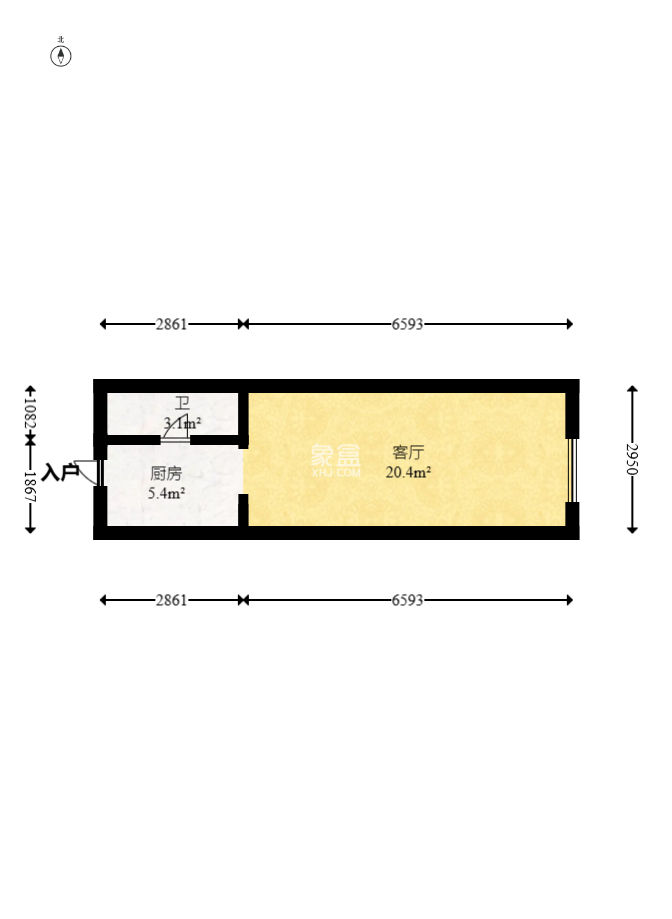 保利香槟国际  1室1厅1卫   22.80万