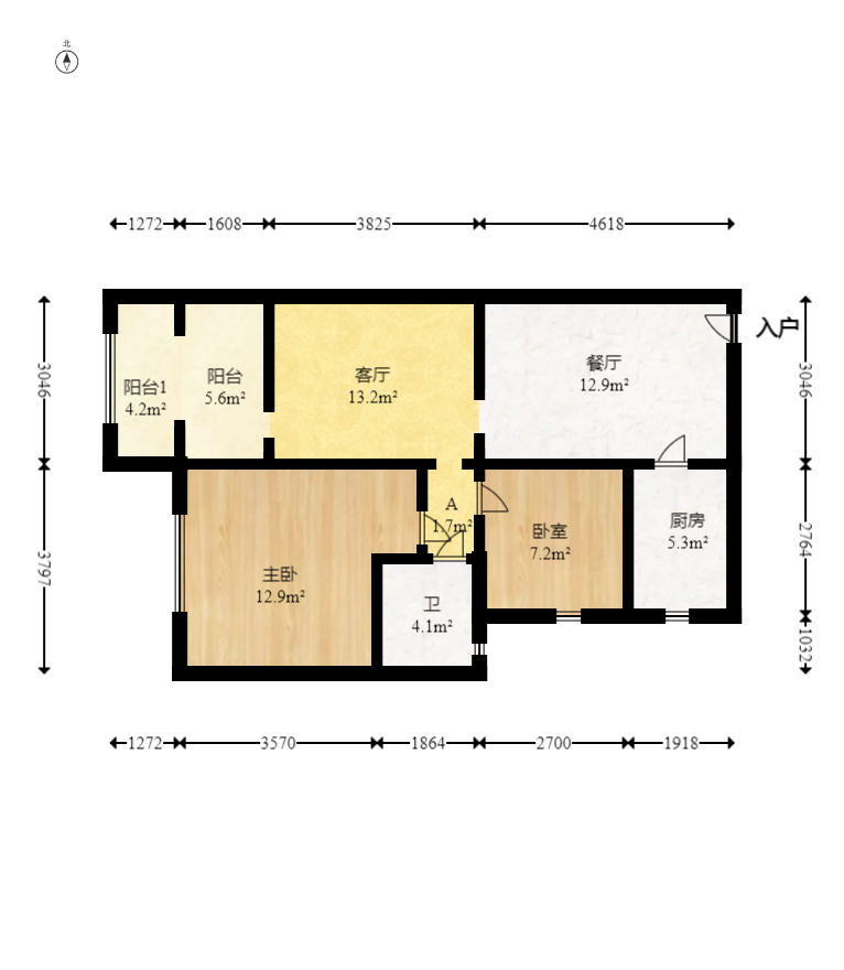 山水湾  2室2厅1卫    36.8万 山水湾  2室2厅1卫    36.8万户型图