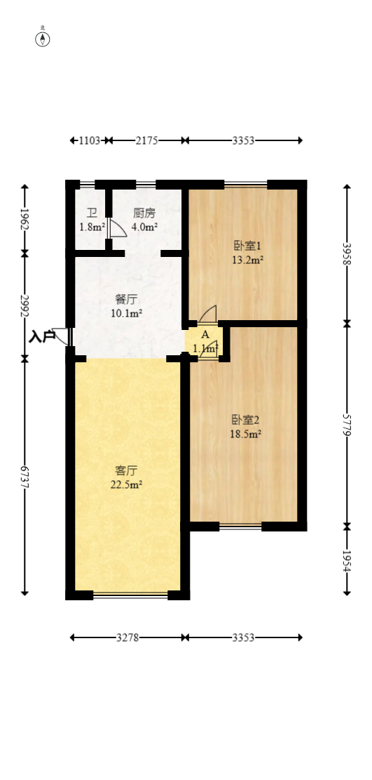 荷叶塘社区(雨花区) 1室0厅0卫 58.0万 荷叶塘社区(雨花区) 1室0厅0卫 58.0万户型图