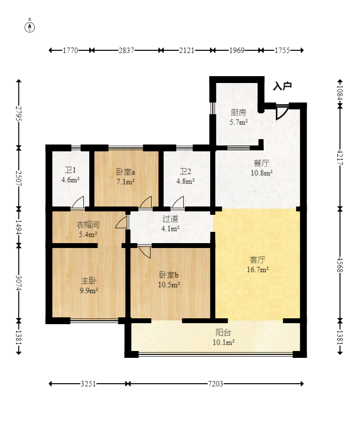 阳光城联利悦澜府  2室2厅1卫    120.0万 阳光城联利悦澜府  2室2厅1卫    120.0万户型图