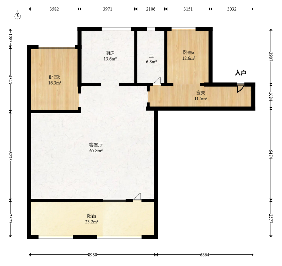 建发央著  4室2厅2卫   280.00万室内图1