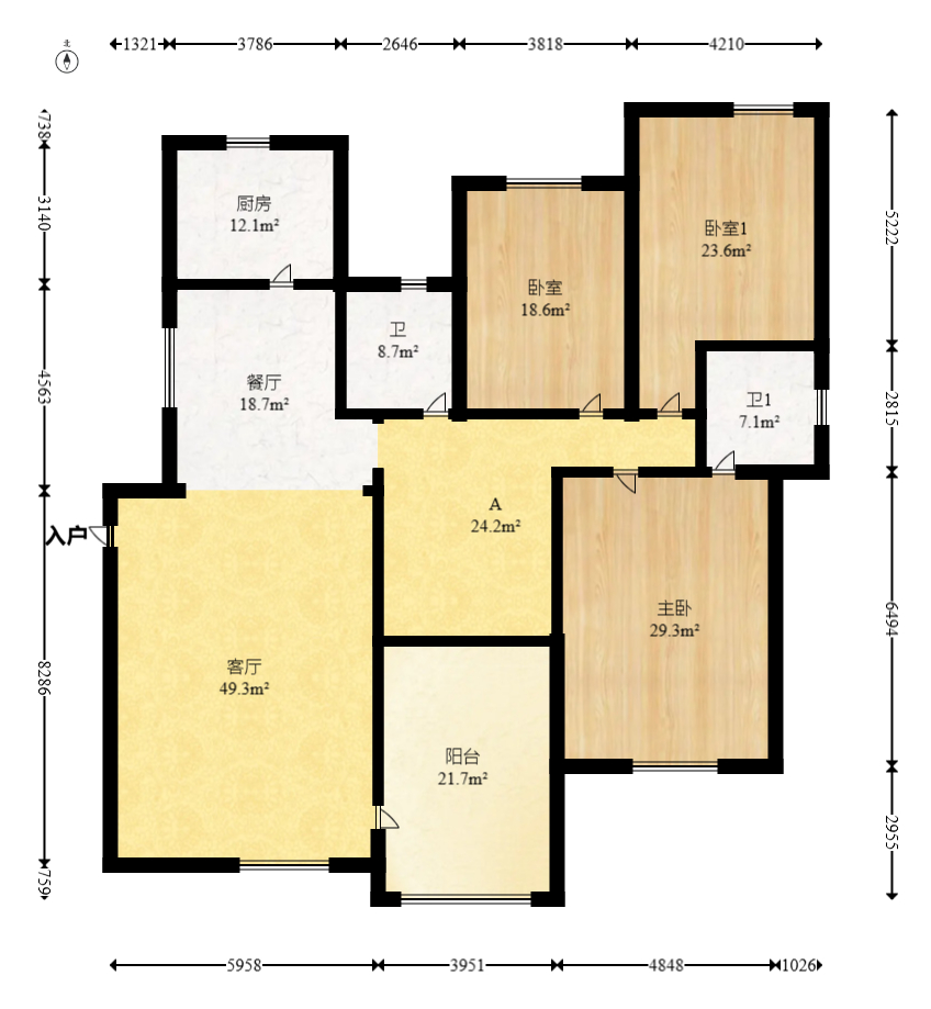 美林水郡  5室5厅2卫    248.0万 美林水郡  5室5厅2卫    248.0万户型图