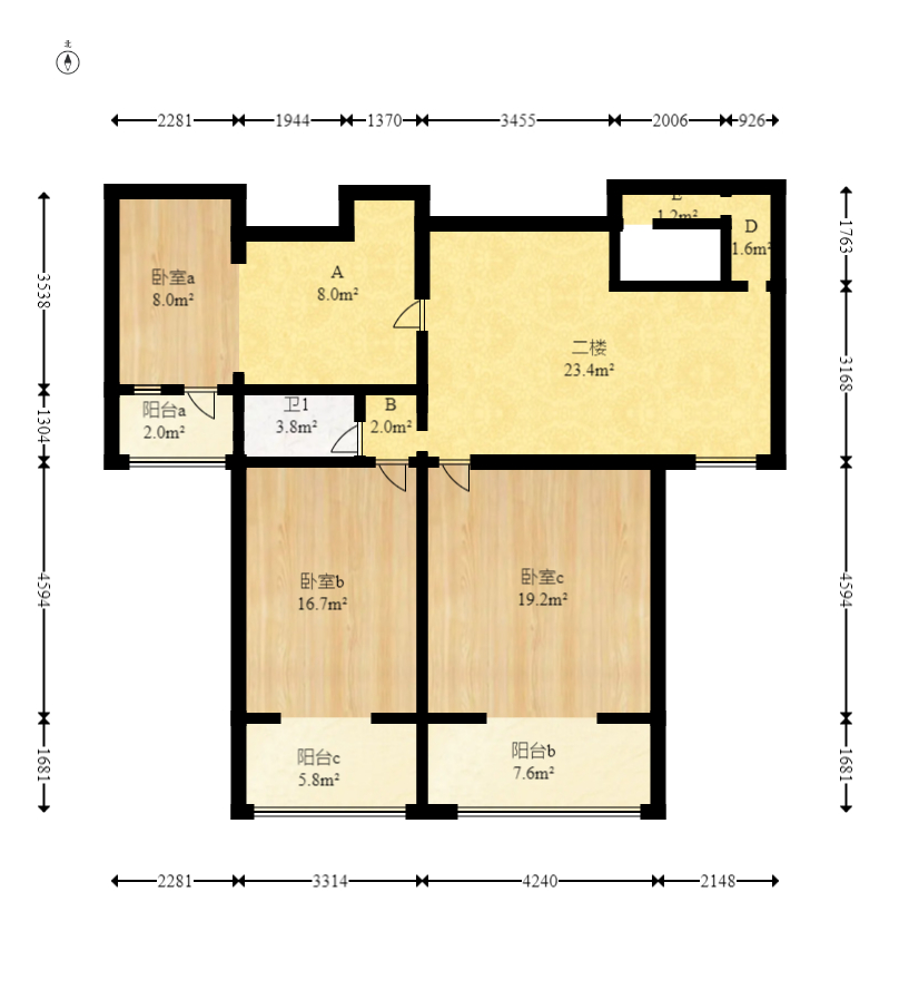 丽景华庭  4室3厅2卫   105.00万其他
