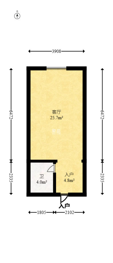 凯通国际城（凯通朝庭）  1室1厅1卫   38.80万