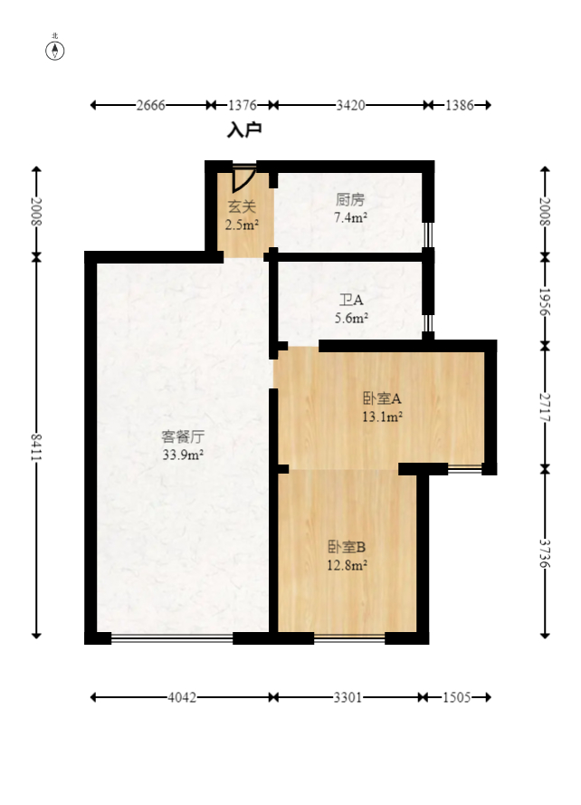 谷山乐园二期  2室2厅1卫    60.0万 谷山乐园二期  2室2厅1卫    60.0万户型图