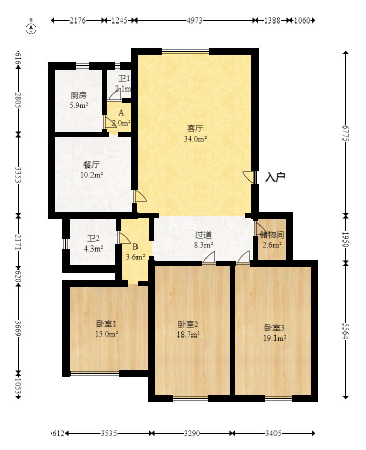 惠泽园  6室4厅2卫   149.00万
