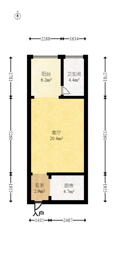 中建芙蓉嘉苑  1室1厅1卫   37.80万室内图1