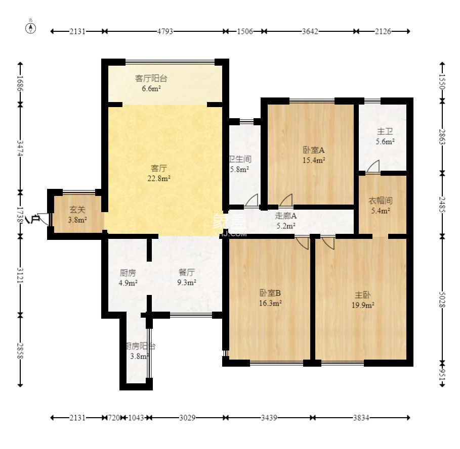 中建芙蓉嘉苑  3室2厅2卫    147.99万