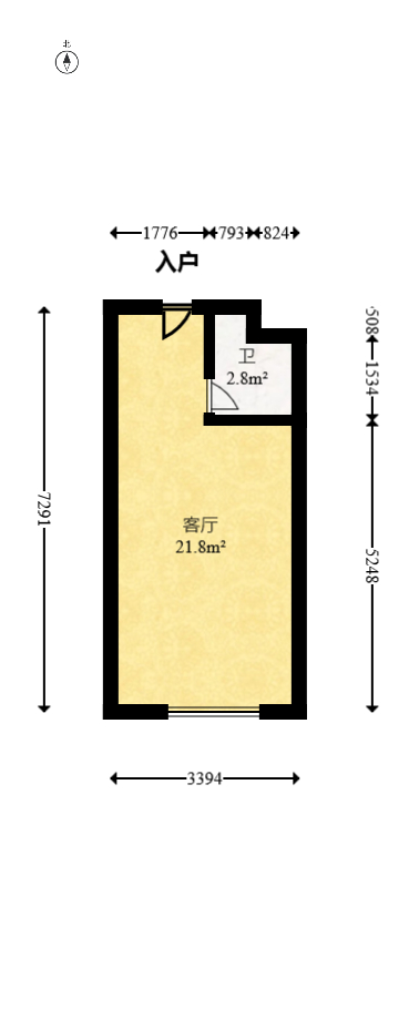 碧桂园翘楚棠  1室0厅0卫    21.8万 碧桂园翘楚棠  1室0厅0卫    21.8万户型图