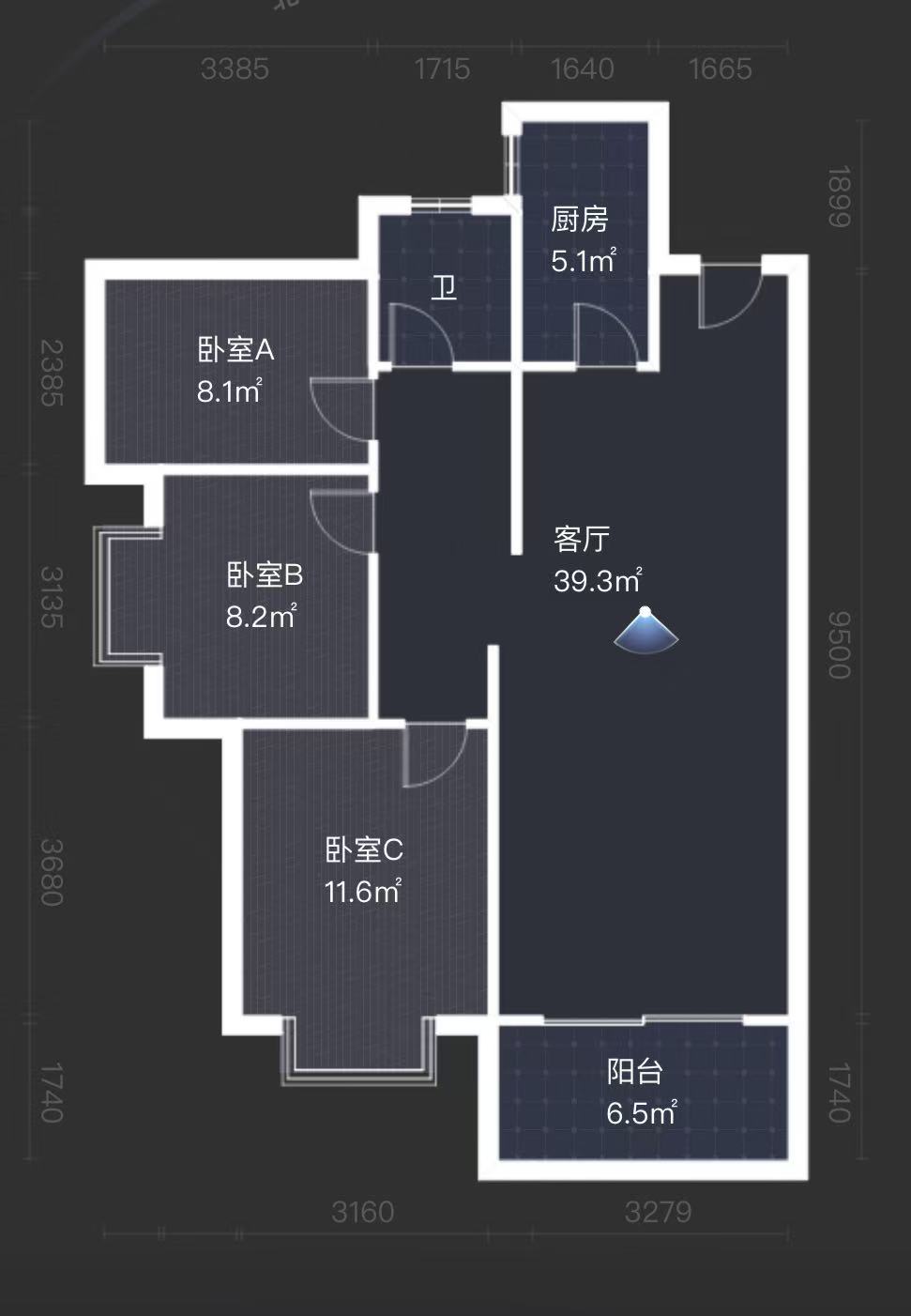 经世龙城  3室2厅1卫   52.80万