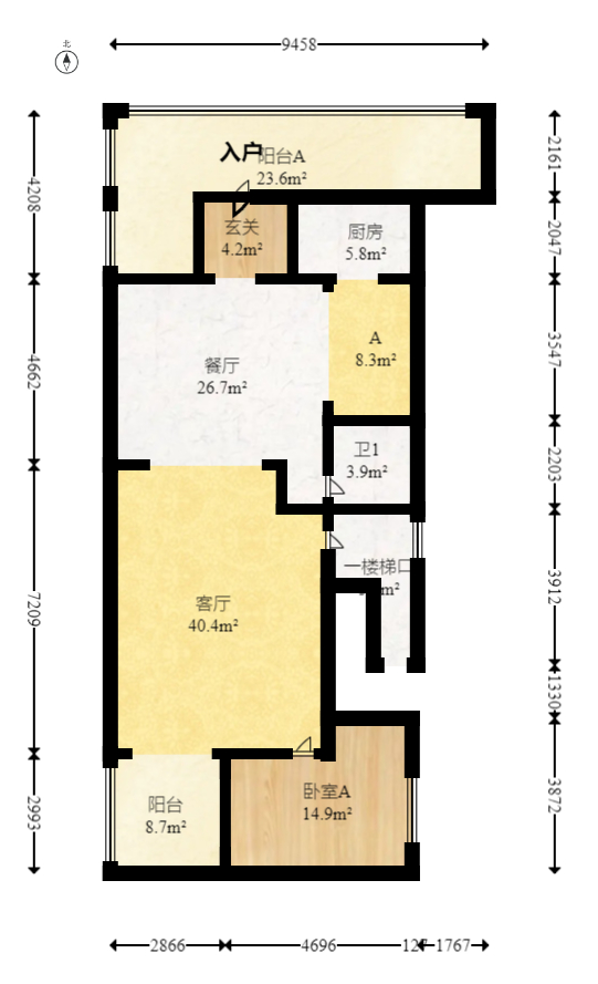 麓山恋迪亚溪谷  7室2厅4卫    418.0万室内图1