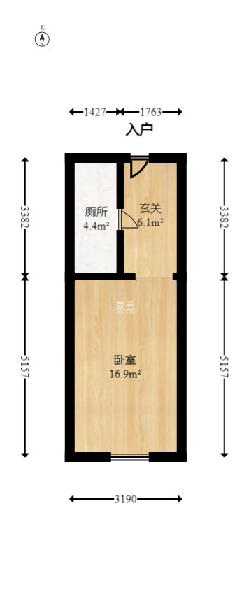 城发恒伟星雅韵（恒伟星辉苑）  1室1厅1卫   30.00万