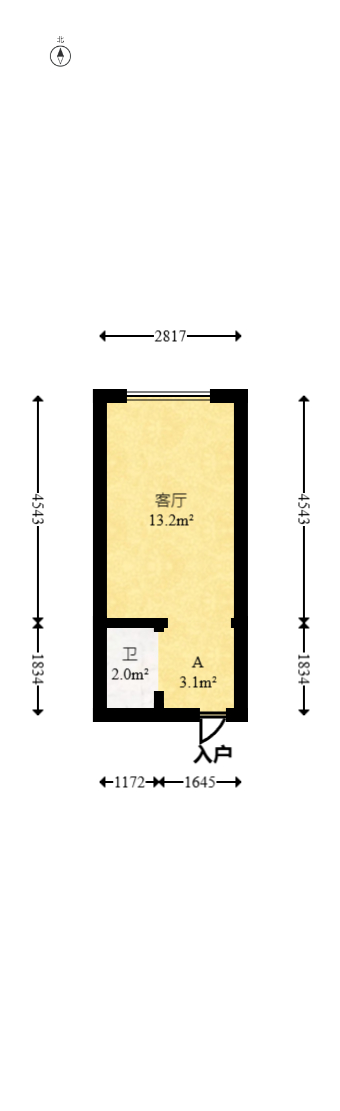 爱都(IDO)  1室1厅1卫    17.0万 爱都(IDO)  1室1厅1卫    17.0万户型图