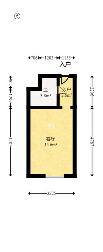 宇成朝阳广场  2室2厅2卫   59.00万