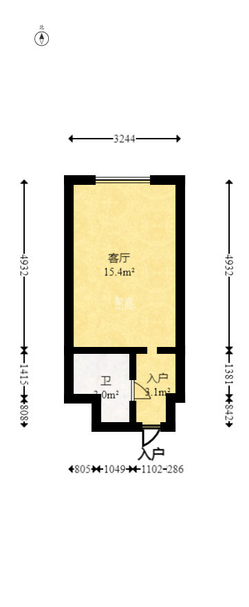 宇成朝阳广场  2室2厅2卫   59.00万
