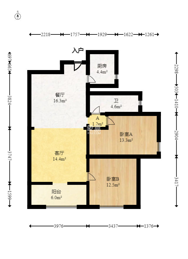 益安公寓  2室1厅1卫   52.00万