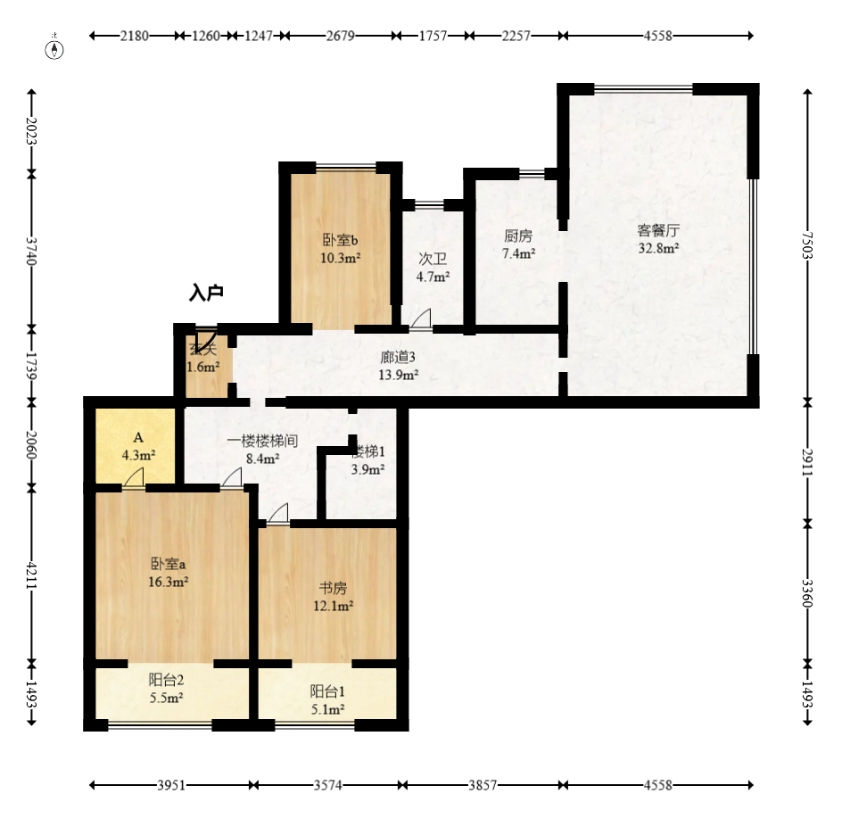 建发央著  5室2厅3卫   355.00万室内图1