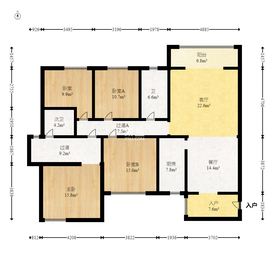 尚都花园城  4室2厅1卫    116.0万