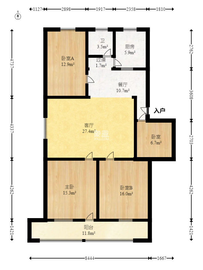 中南汽车世界  3室2厅2卫    50.0万