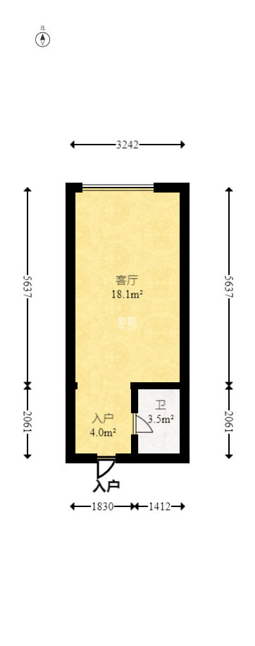 新城悦隽公园  2室1厅1卫    19.99万