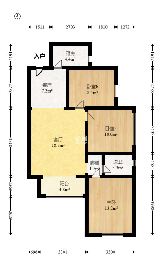 梅溪湖合能璞丽  3室2厅1卫   105.00万