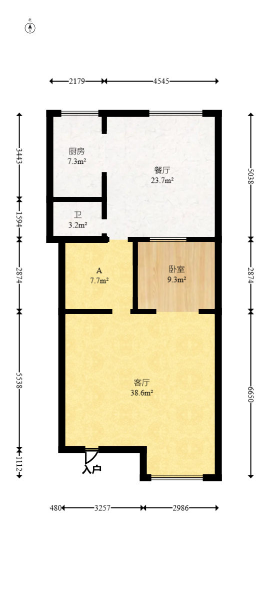 龙湾国际别墅  5室2厅3卫   380.00万室内图1