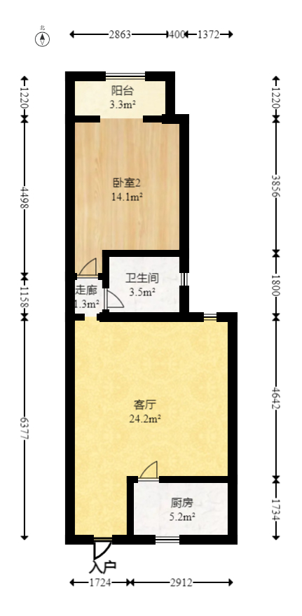 华天LOHO小镇  1室1厅1卫    26.0万 华天LOHO小镇  1室1厅1卫    26.0万户型图