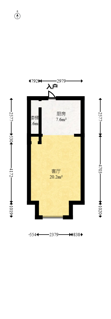 碧桂园星荟  2室1厅1卫    29.9万 碧桂园星荟  2室1厅1卫    29.9万户型图