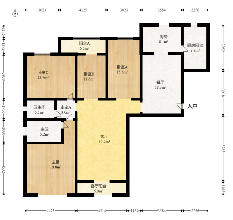 大唐印象一期云海湾  5室2厅2卫    160.0万 大唐印象一期云海湾  5室2厅2卫    160.0万户型图