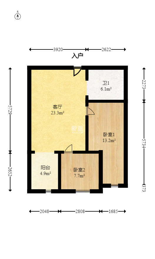 才子嘉都  2室1厅1卫   60.00万