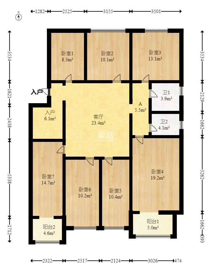 中惠锦堂  4室2厅2卫   150.00万