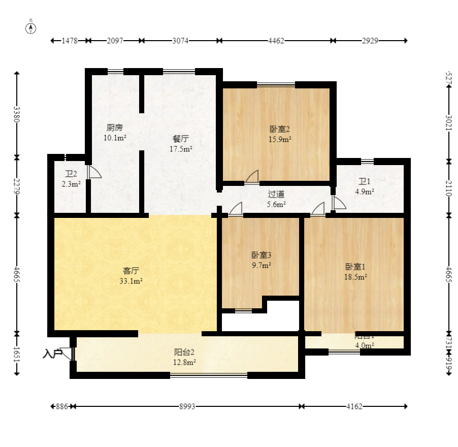 逸景苑  6室3厅4卫   298.00万室内图1