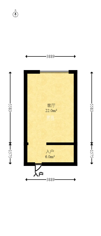 華瑞電子商廈（湖南科佳攝影城）  1室1廳1衛(wèi)   23.80萬
