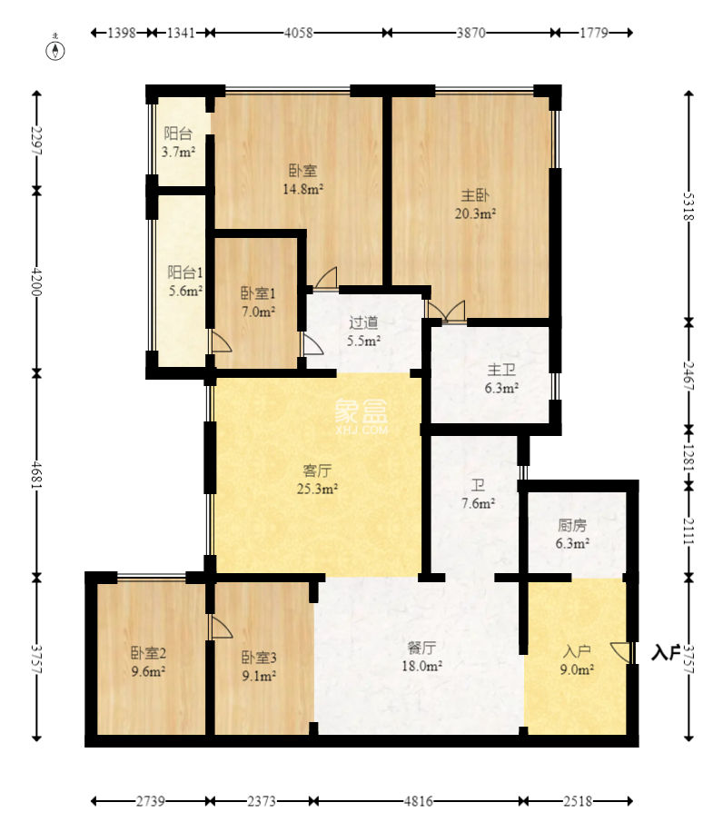 丰泉家园  4室2厅1卫   160.00万