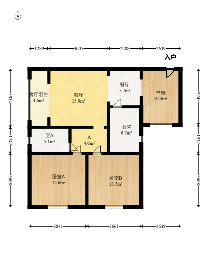 旭辉藏郡(藏郡、旭湘华府) 3室2厅1卫 200.0万 旭辉藏郡(藏郡、旭湘华府) 3室2厅1卫 200.0万户型图