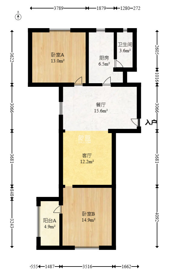 省儿童医院单位宿舍  2室2厅1卫   69.80万