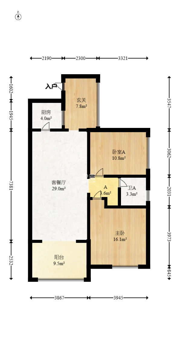 景秀江山  2室2廳1衛(wèi)   130.00萬